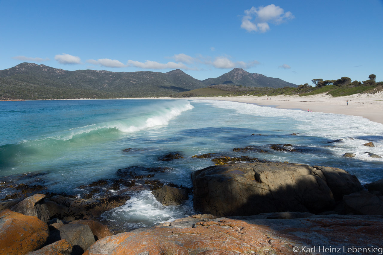 Brandung an der Wineglass Bay