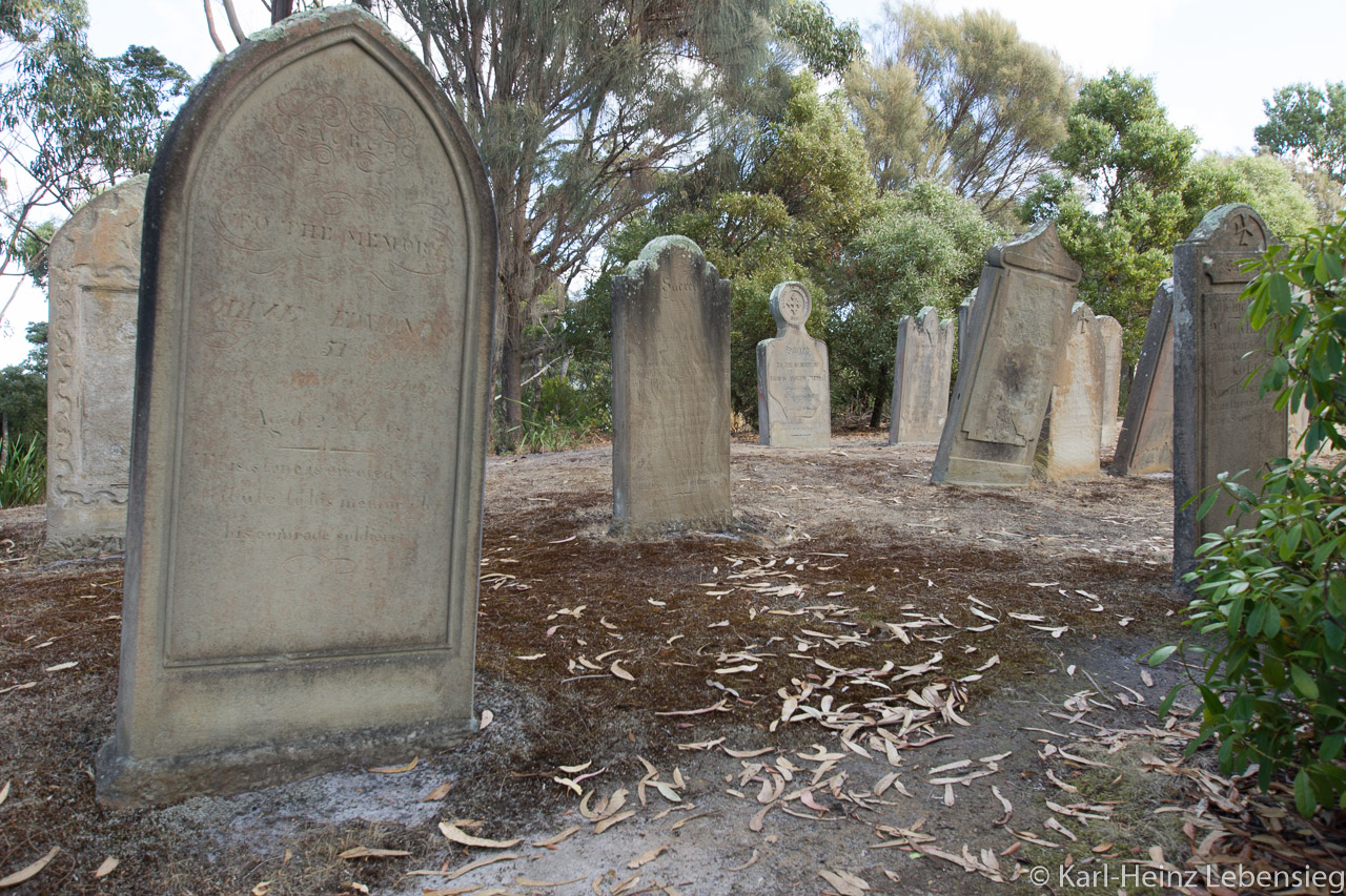 Gräber auf der Isle of the Dead