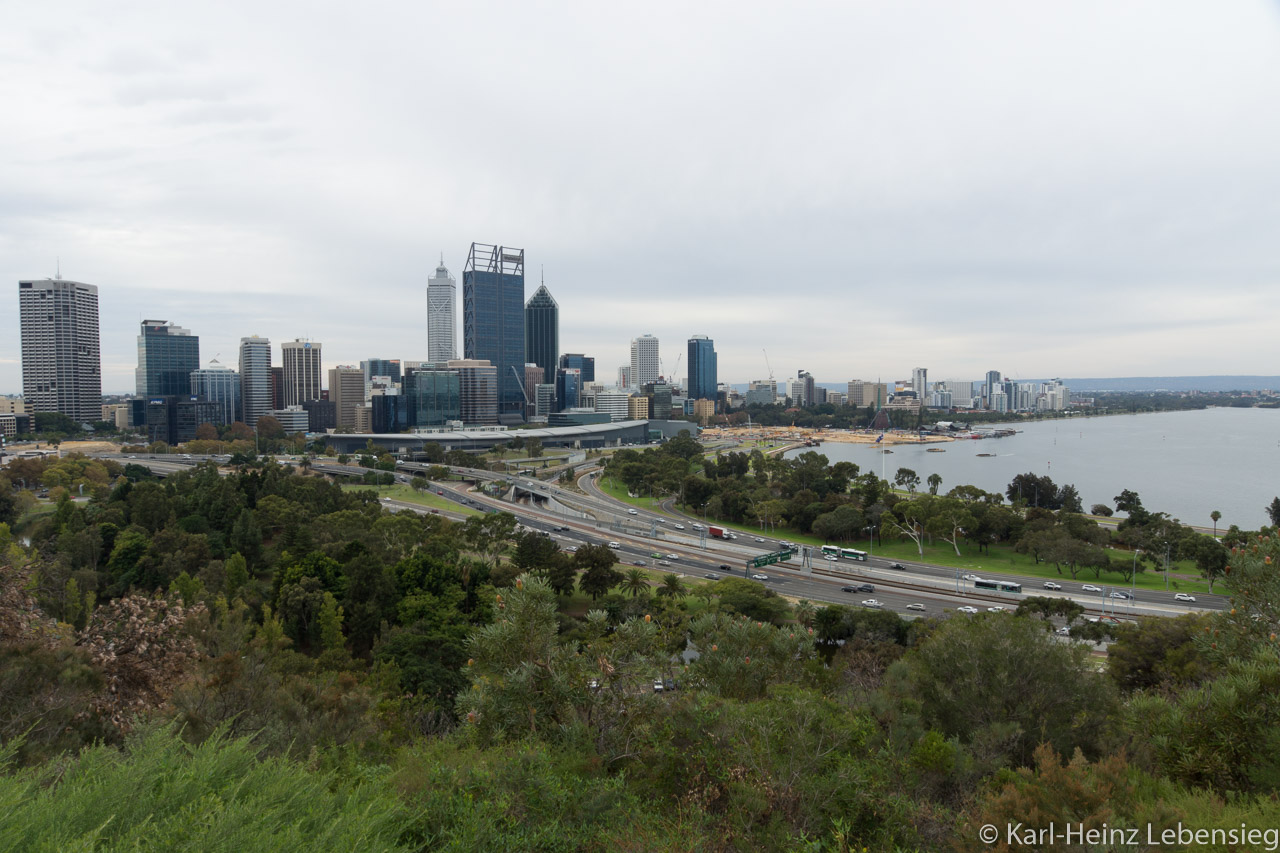 Perth Skyline vom Kings Park aus