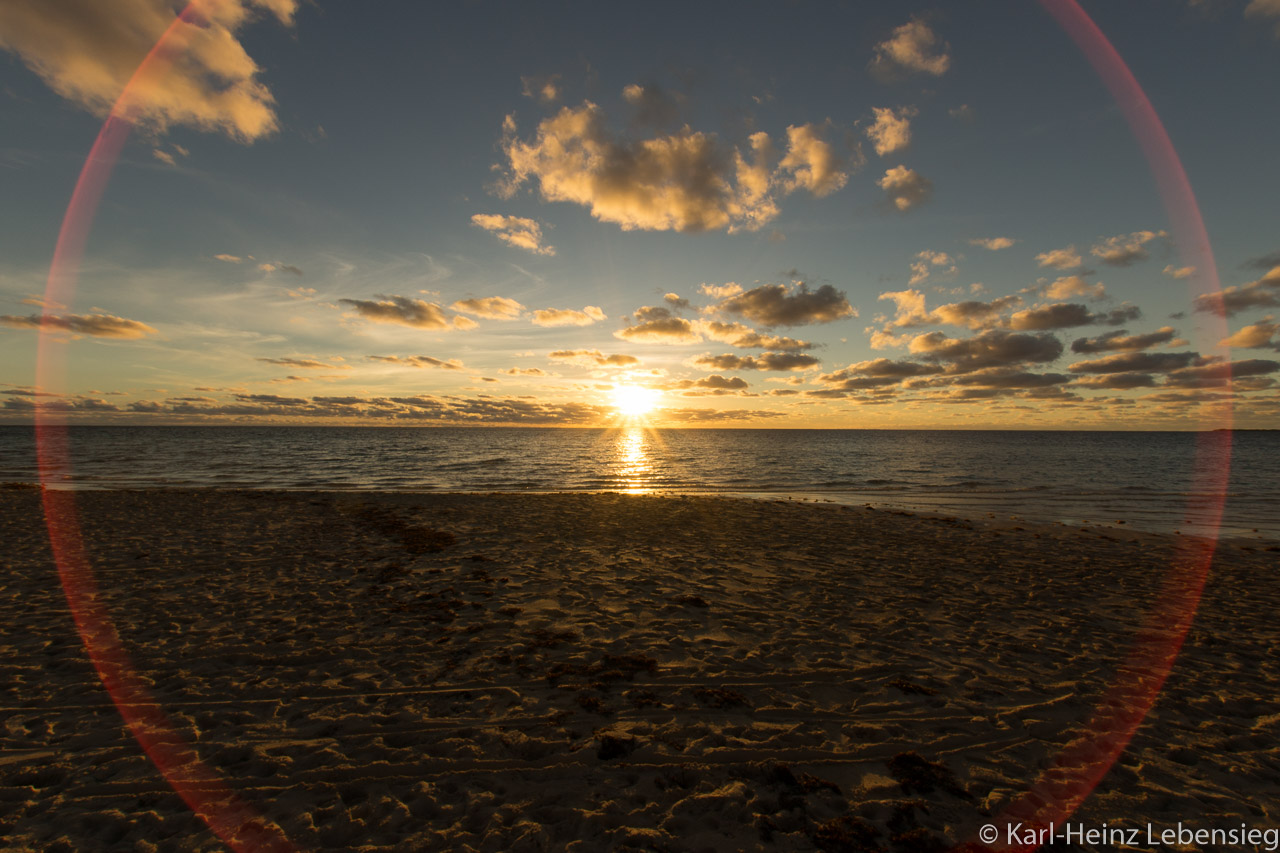 Sonnenuntergang in Coral Bay