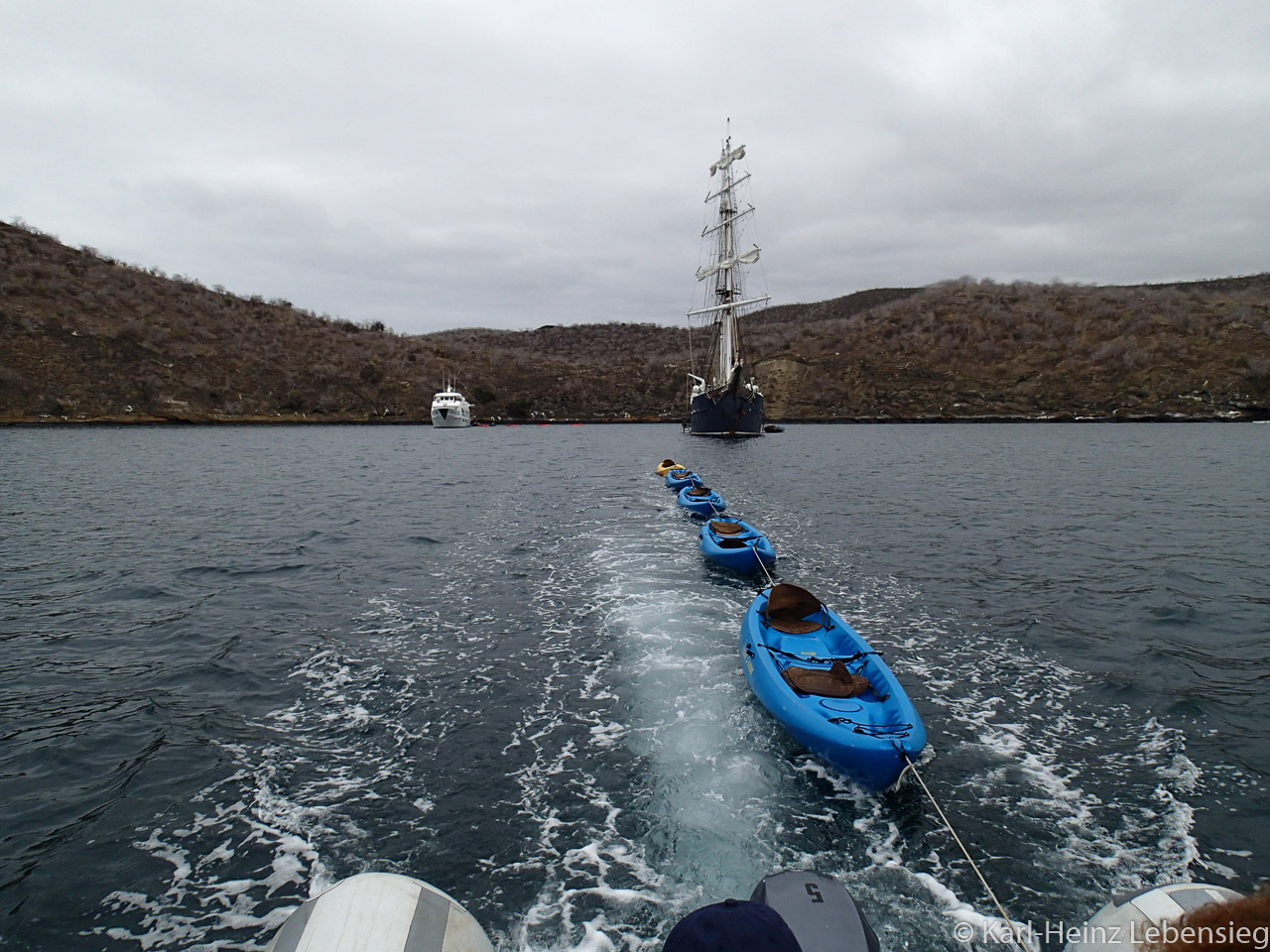 Fahrt zum Kayaking in Tagus Cove