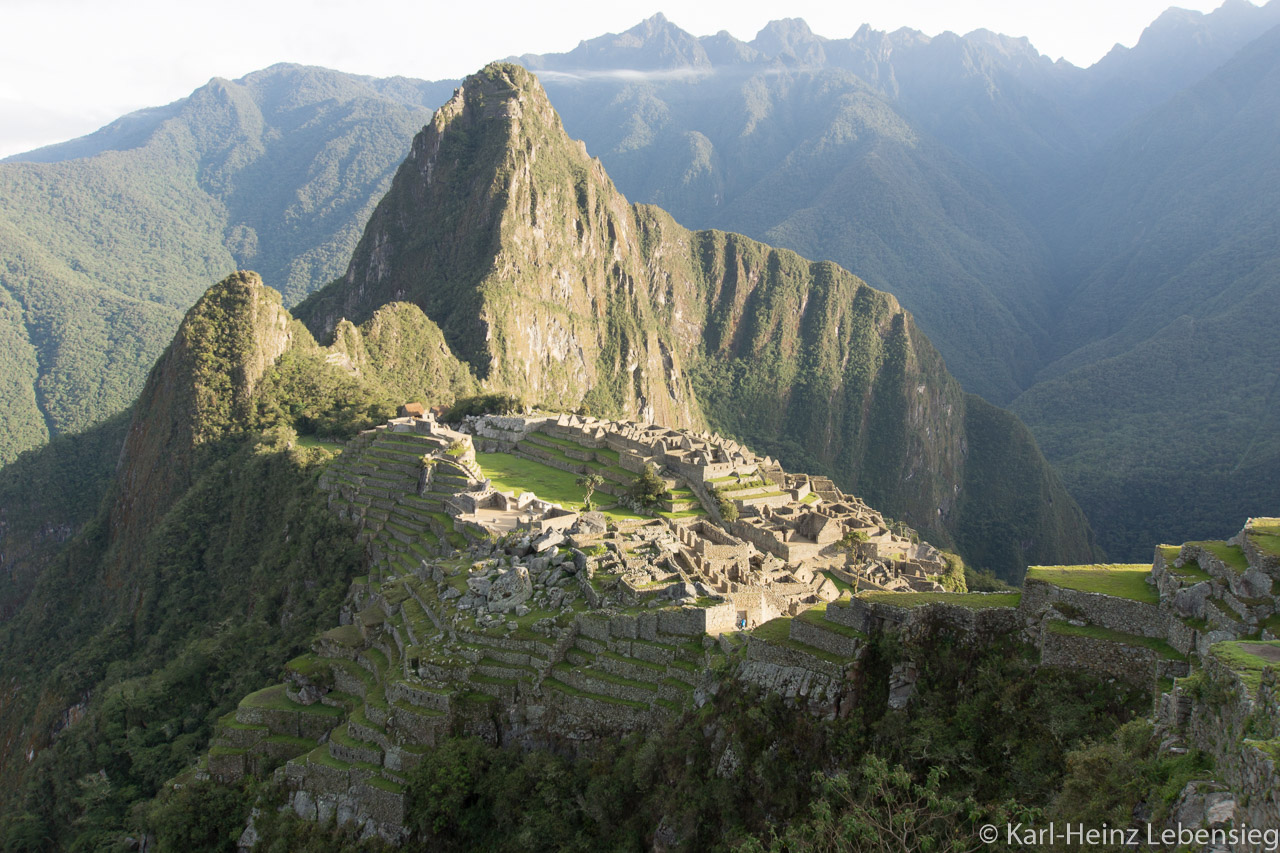 Machu Picchu vom Westen aus