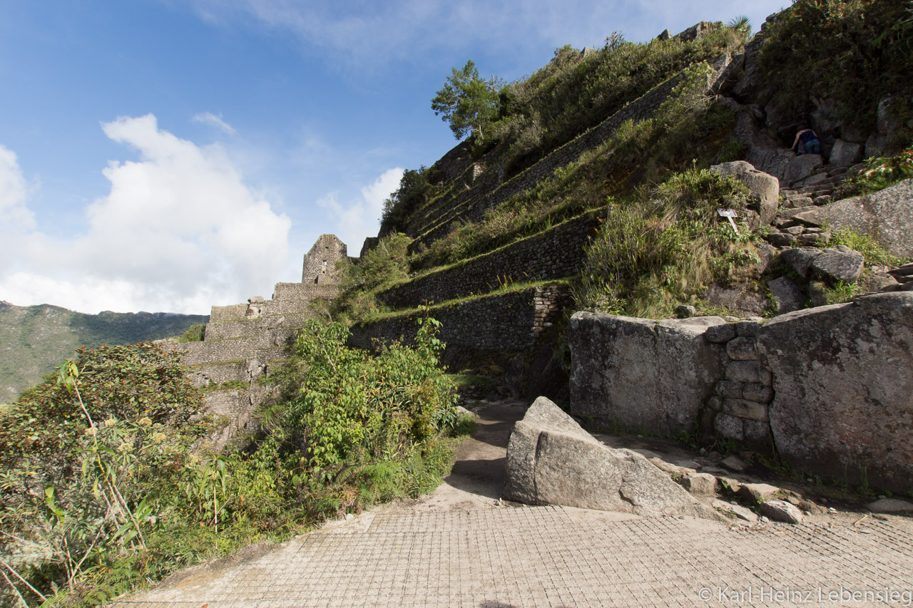 Ruinen auf Huayna Picchu