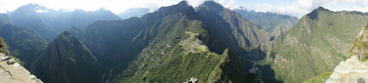 Panoramablick von Huayna Picchu aus