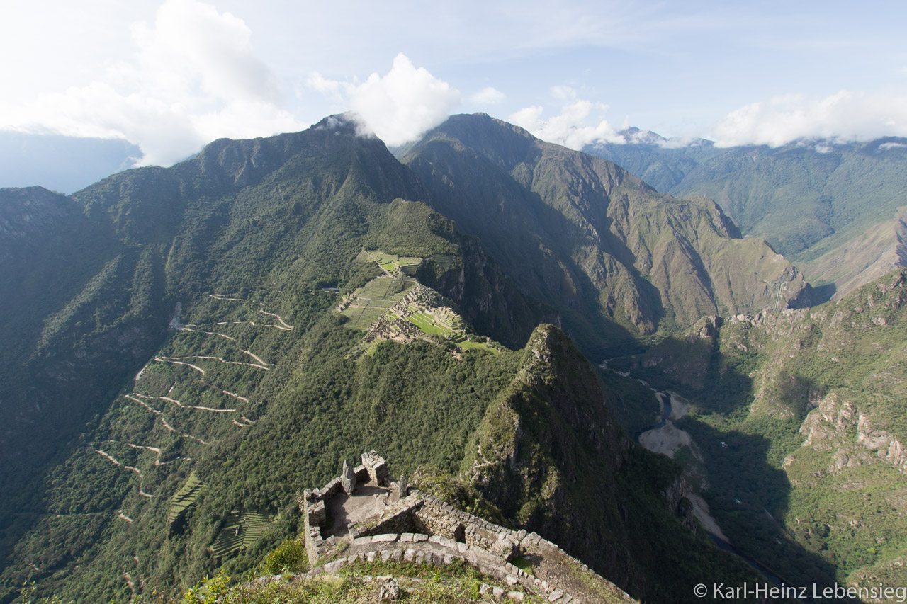 Blick von Huayna Picchu aus