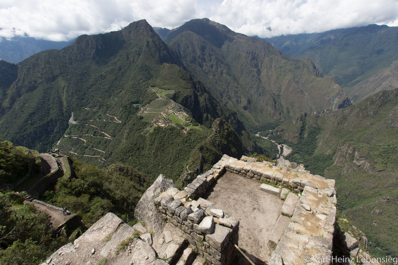 Ruinen auf Huayna Picchu