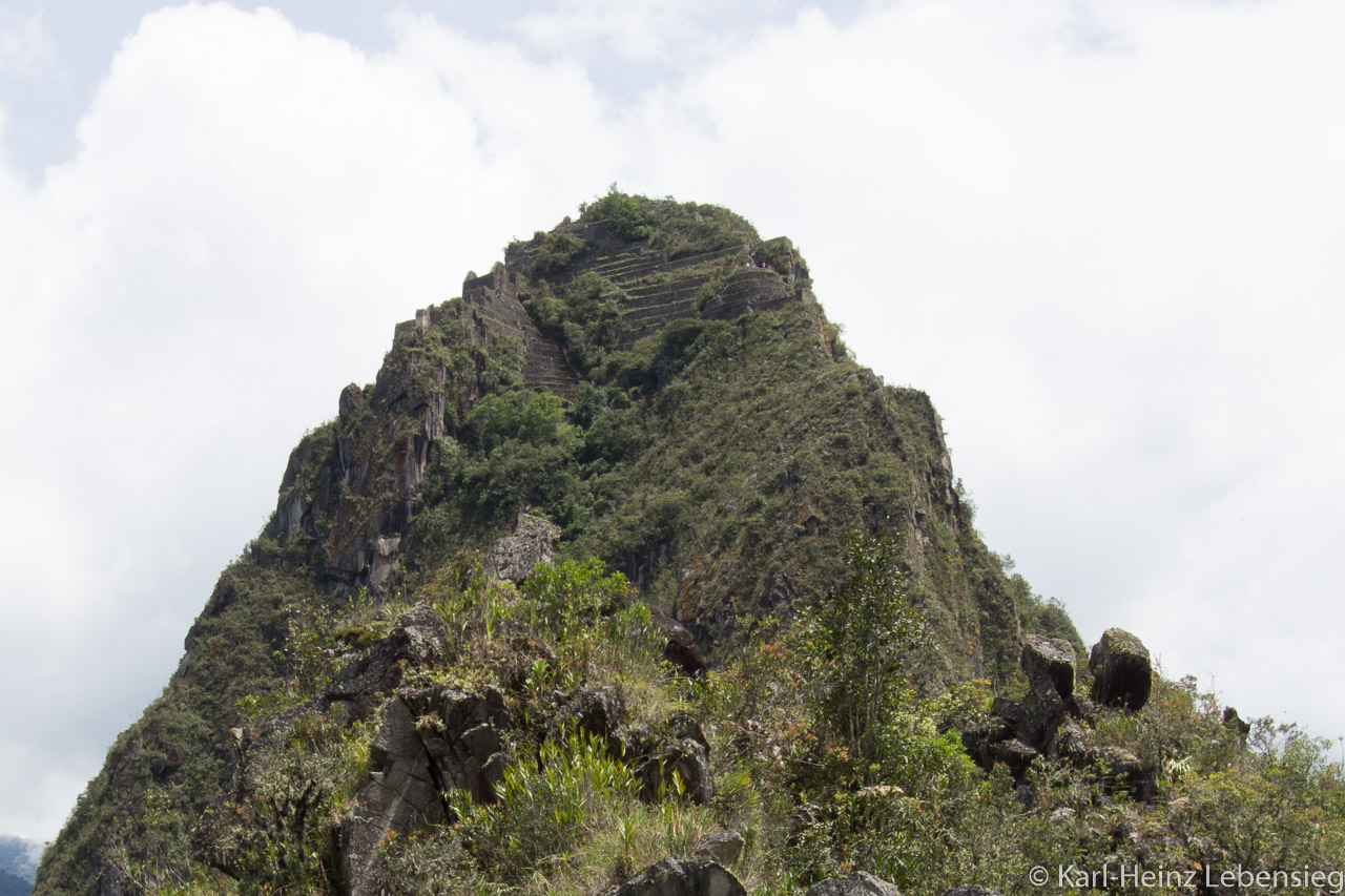 Huayna Picchu von Huchuy Picchu aus