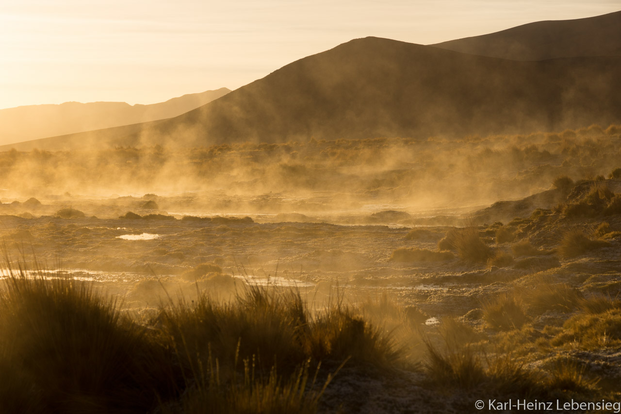 Morgenstimmung an den Termas de Polques